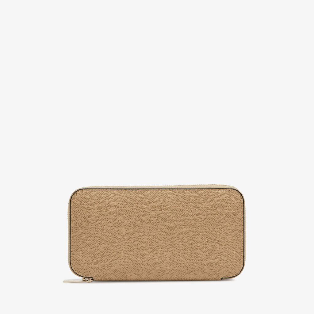 Zip Around 10 CC Wallet - Cashmere Beige - Vitello VS - Valextra - 3