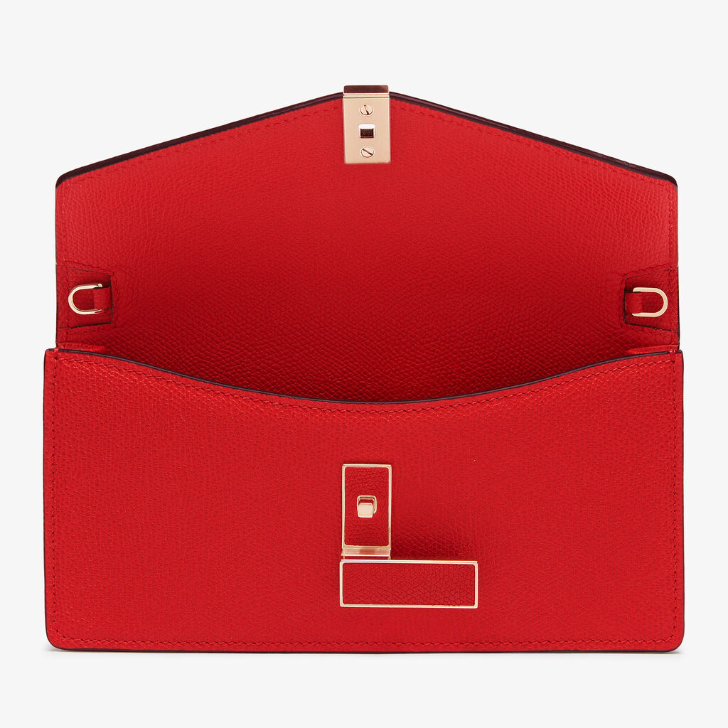 Borsa Clutch Iside - Rosso Love - Vitello VS - Valextra - 7