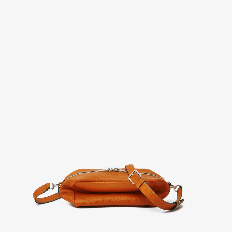 Origami Crossbody Mini Bag - Havana Brown - Millepunte Soft calf leather - Valextra - 6