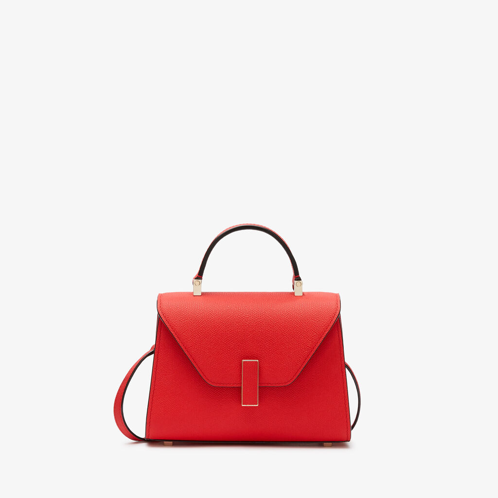 Iside Crossbody Micro Bag - Crimson Red - Vitello VS - Valextra - 1
