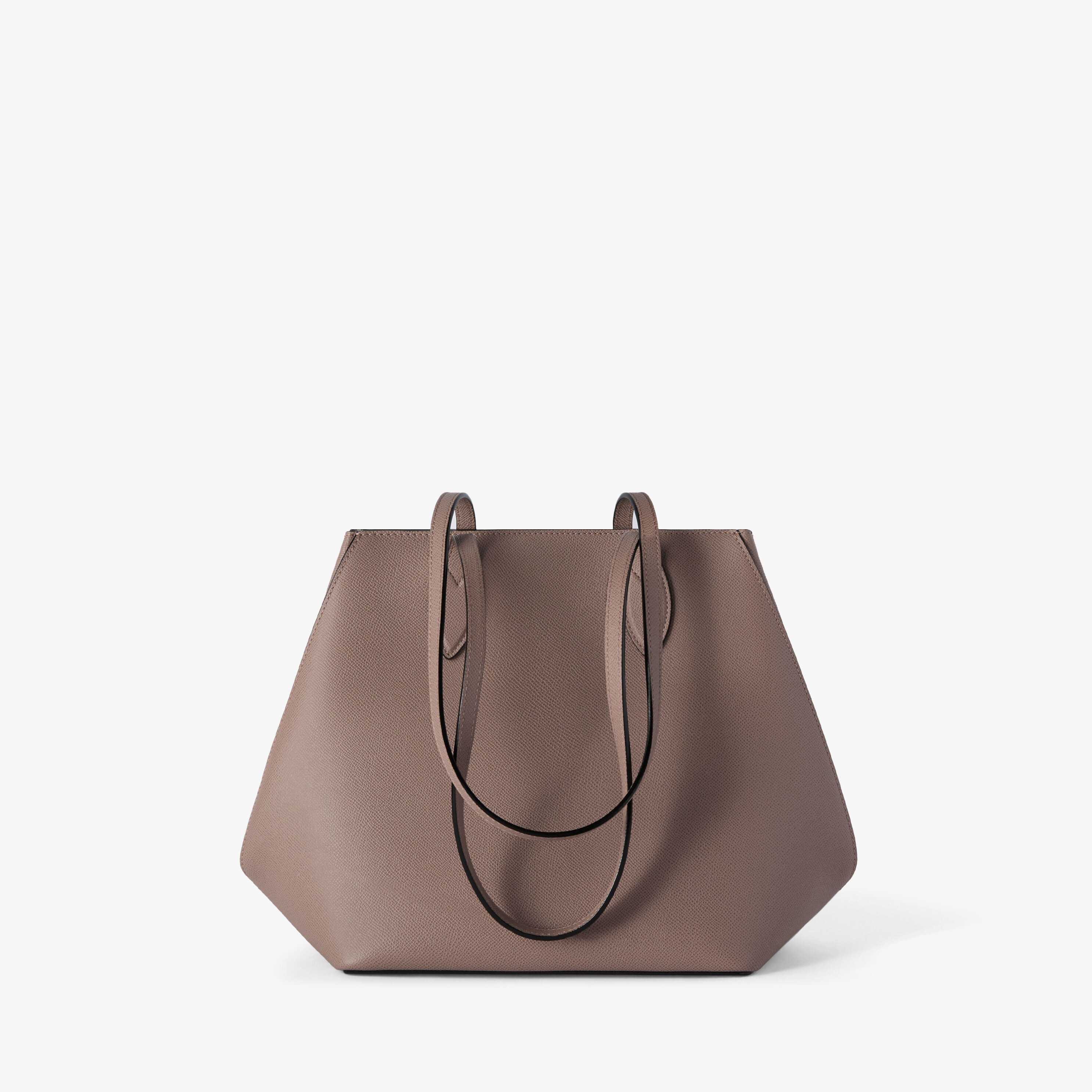 Women's Beige Luxury Leather Shopping Medium Bag | Valextra Vivi