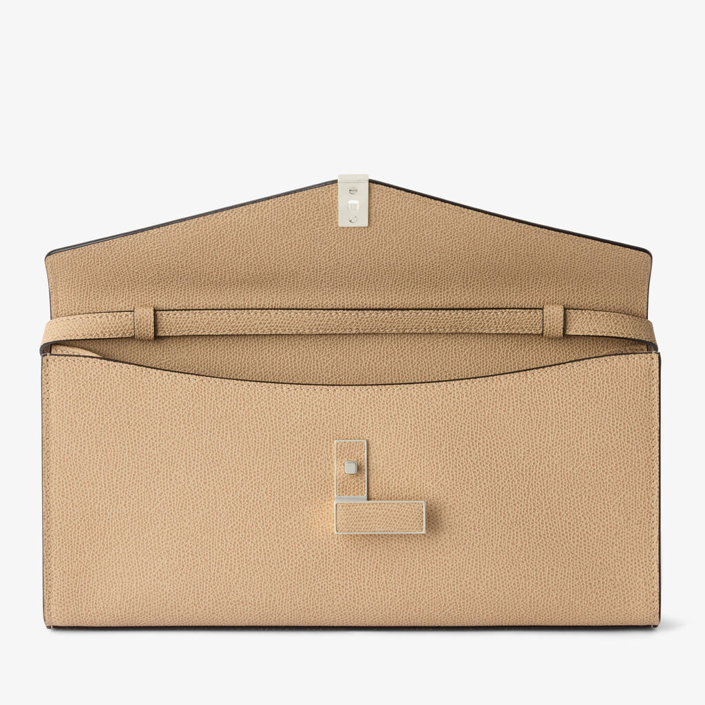 Iside Clutch - Cashmere Beige - Millepunte calf leather - Valextra - 7