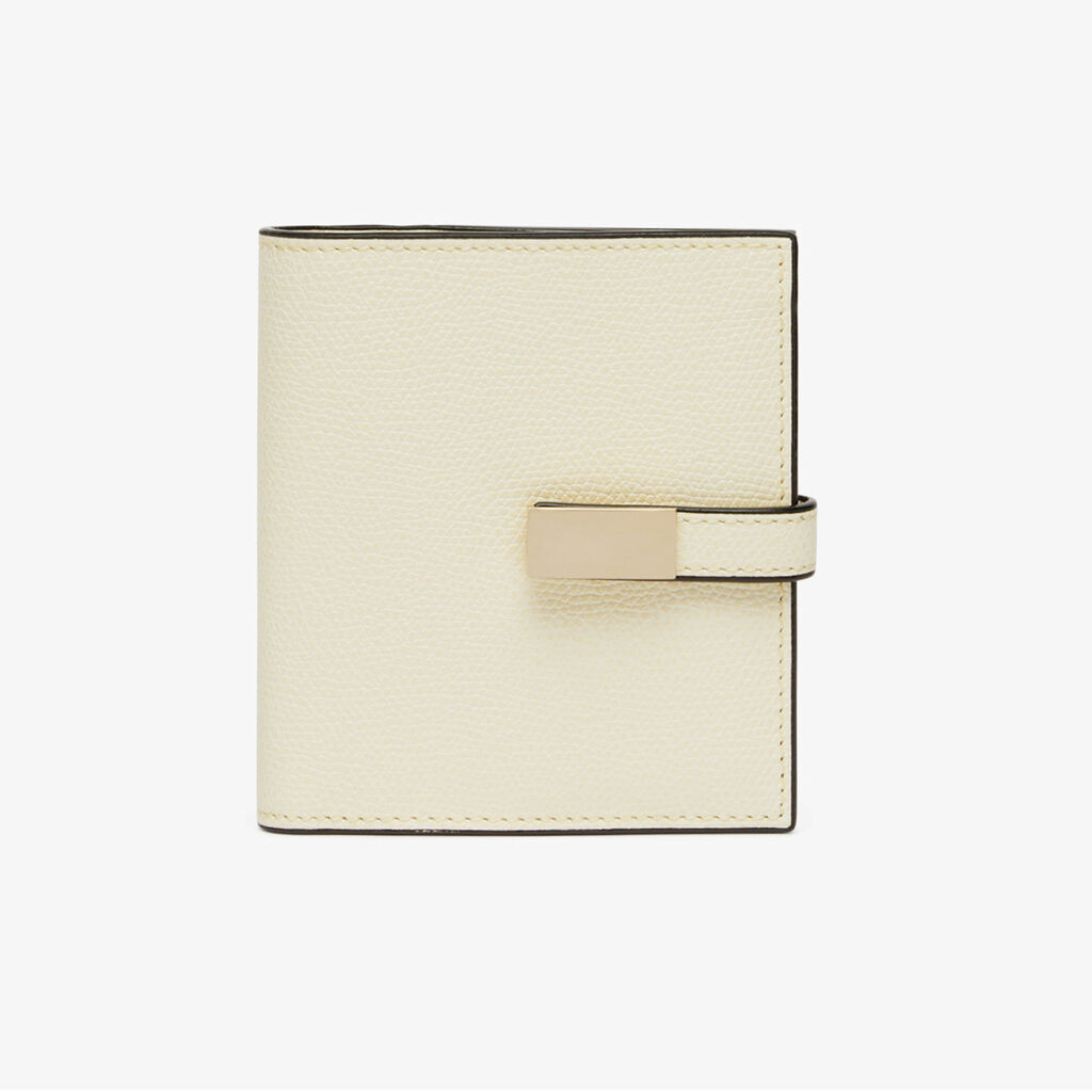 Small Wallet With Coin Purse - Pergamena White - Millepunte calf leather - Valextra - 5