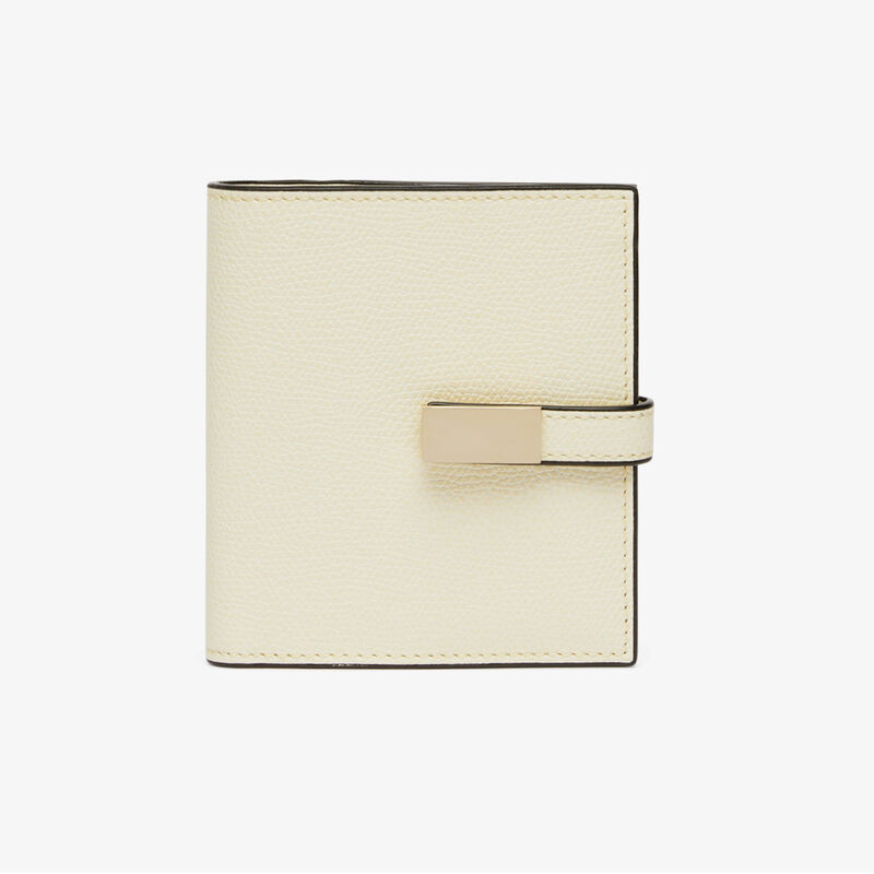 Small Wallet With Coin Purse - Pergamena White - Millepunte calf leather - Valextra - 5