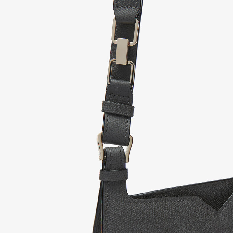 Hobo Weekend Mini Bag - Smokey Grey - Millepunte calf leather - Valextra - 4