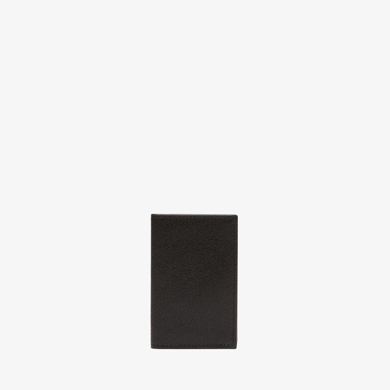 Card Case Onda - Black - Millepunte calf leather - Valextra - 1