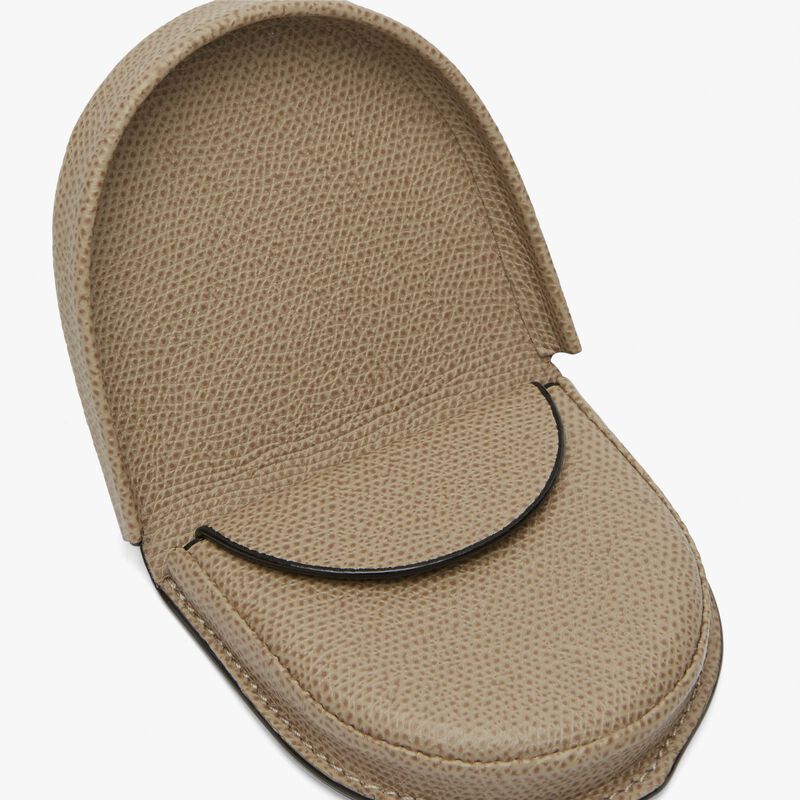 Tallone Coin Purse - Oyster Brown - Millepunte calf leather - Valextra - 2