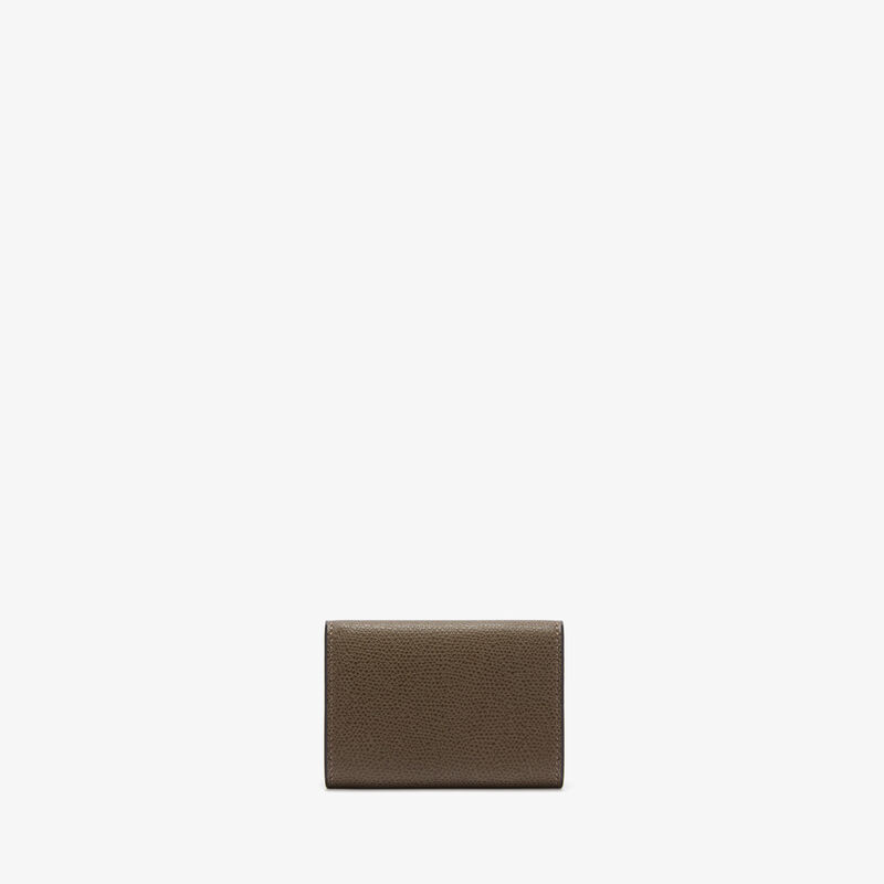 Small Wallet With Coin Holder - Brown Clay - Millepunte calf leather - Valextra - 4