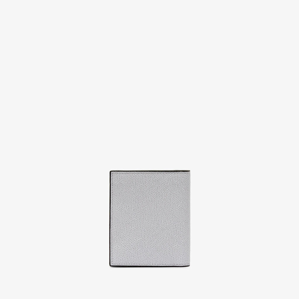 Compact Wallet 3 CC with Coin Purse - Stone Grey - Millepunte calf leather - Valextra - 3