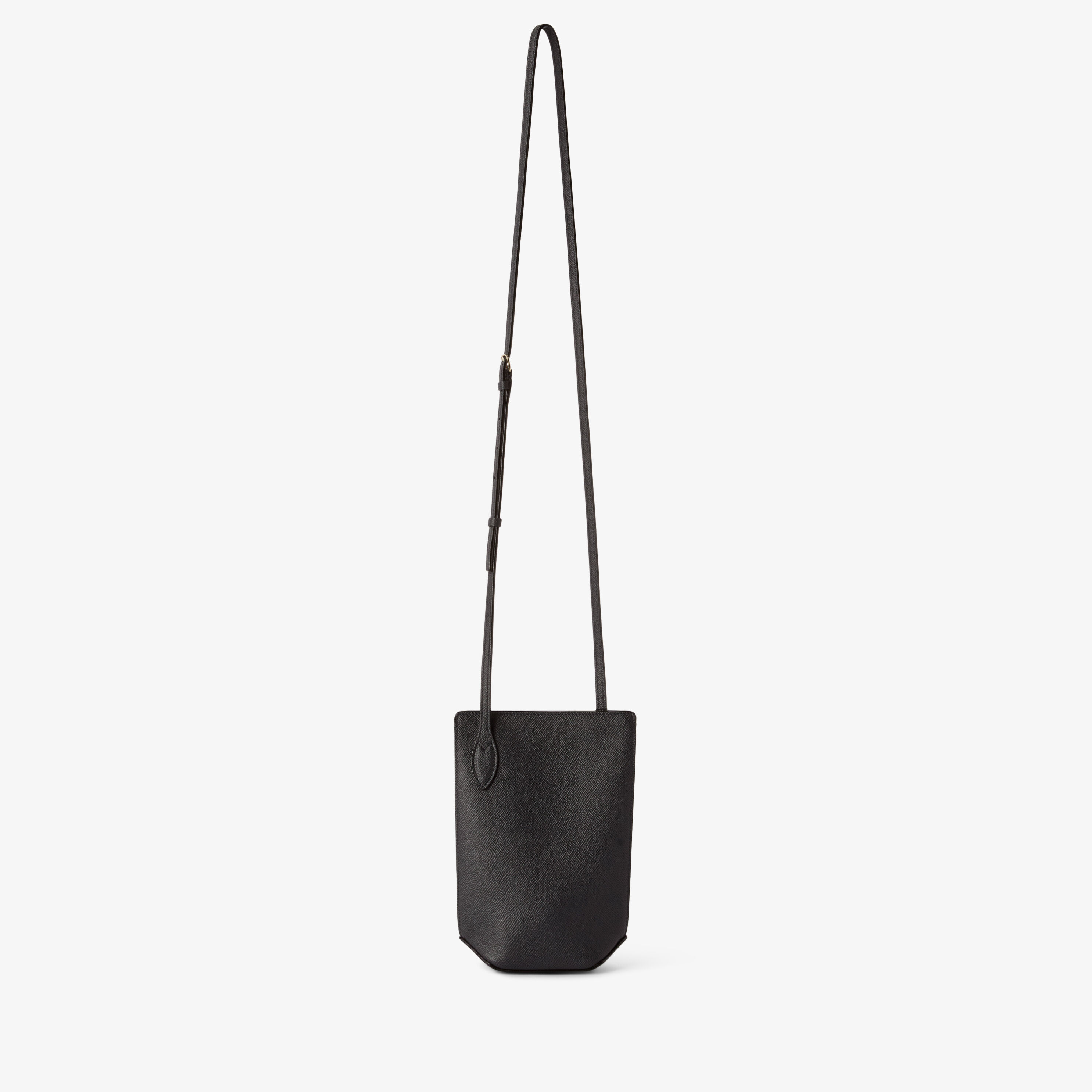 Night Blue Leather Luxury Crossbody Phone Bag | Valextra Vivi