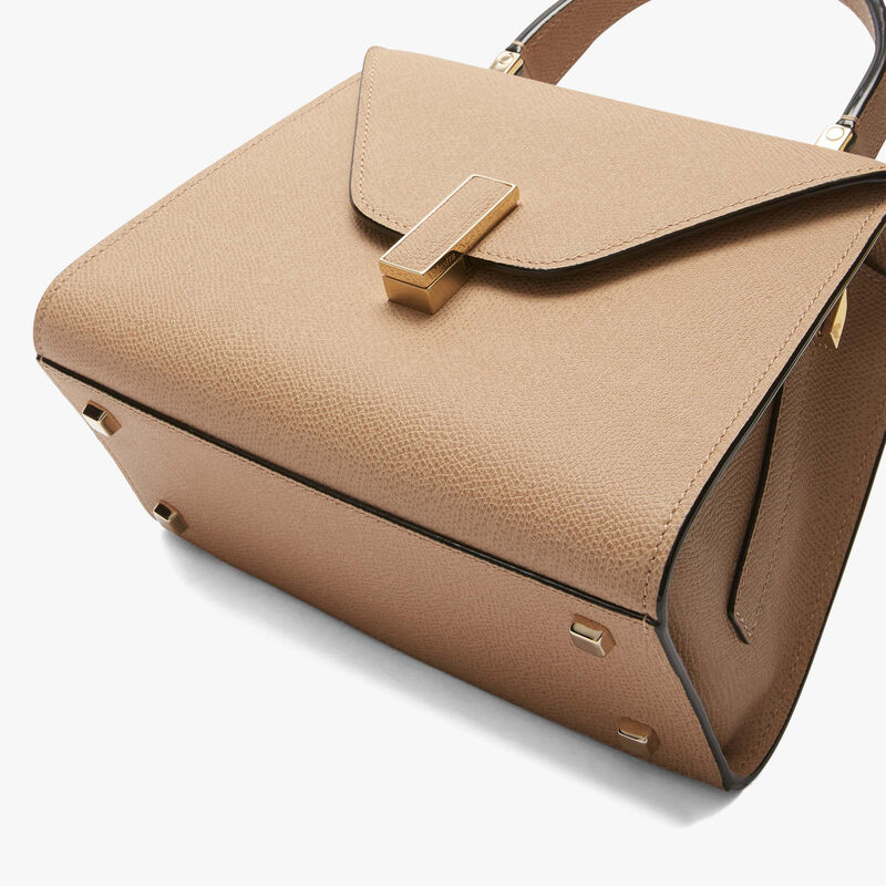 Iside Top handle mini bag - Cashmere Beige - Millepunte calf leather - Valextra - 4