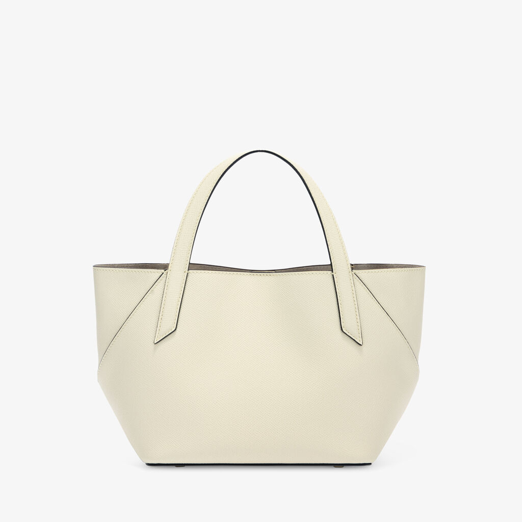 Gio Two Handles Bag - Pergamena White - Millepunte Soft calf leather - Valextra - 5