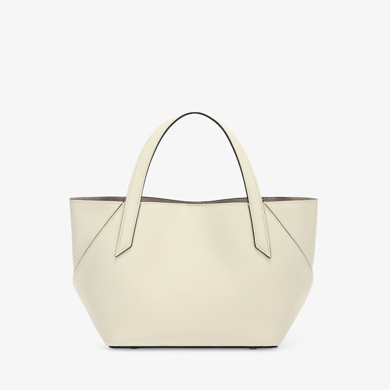 Gio Two Handles Bag - Pergamena White - Millepunte Soft calf leather - Valextra - 5