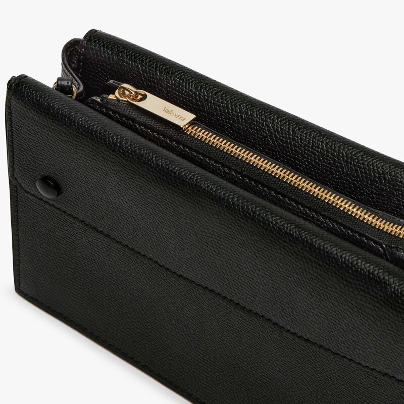 Pocket Slim crossbody bag - Black - Millepunte calf leather - Valextra - 5