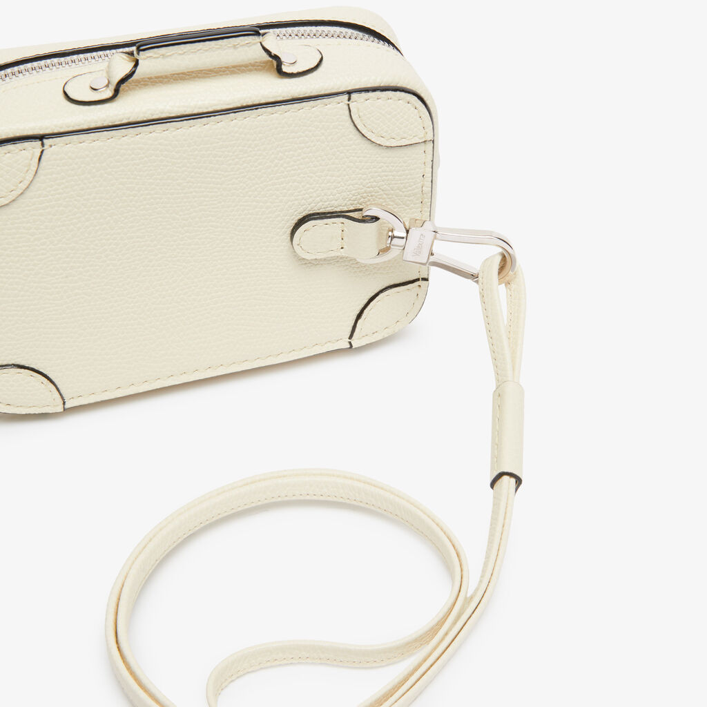 Costa Keychain - Pergamena White - Vitello VS - Valextra - 3
