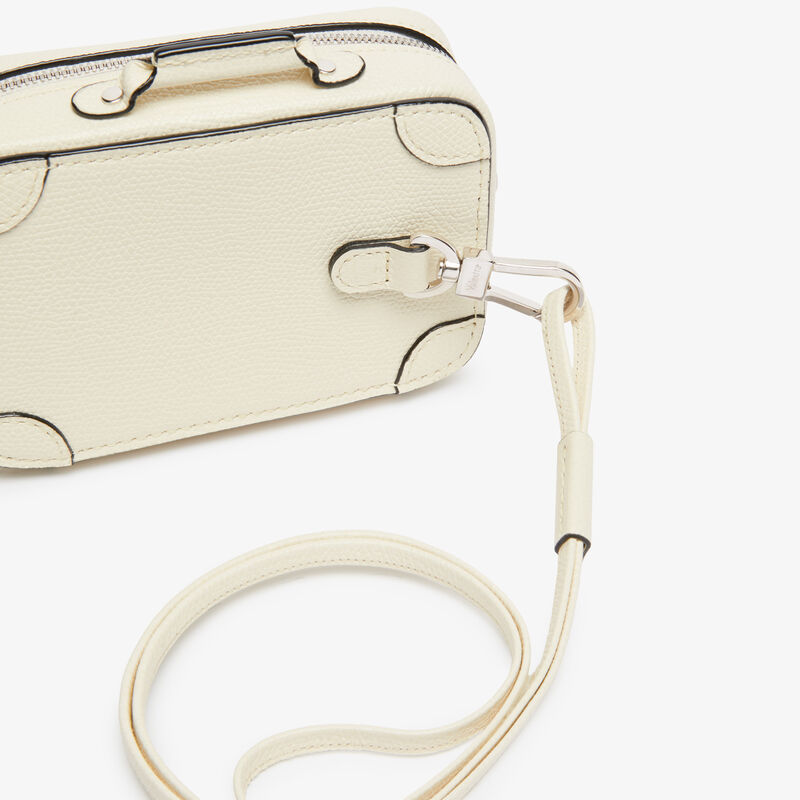 Costa Keychain - Pergamena White - Millepunte calf leather - Valextra - 3