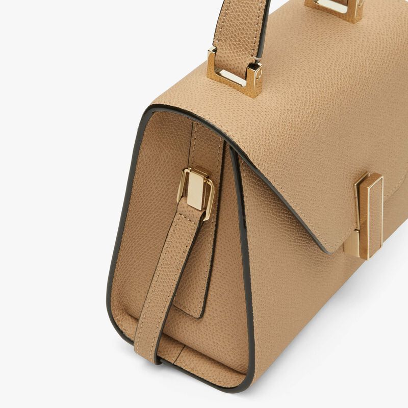 Iside crossbody micro bag - Cashmere Beige - Millepunte calf leather - Valextra - 5