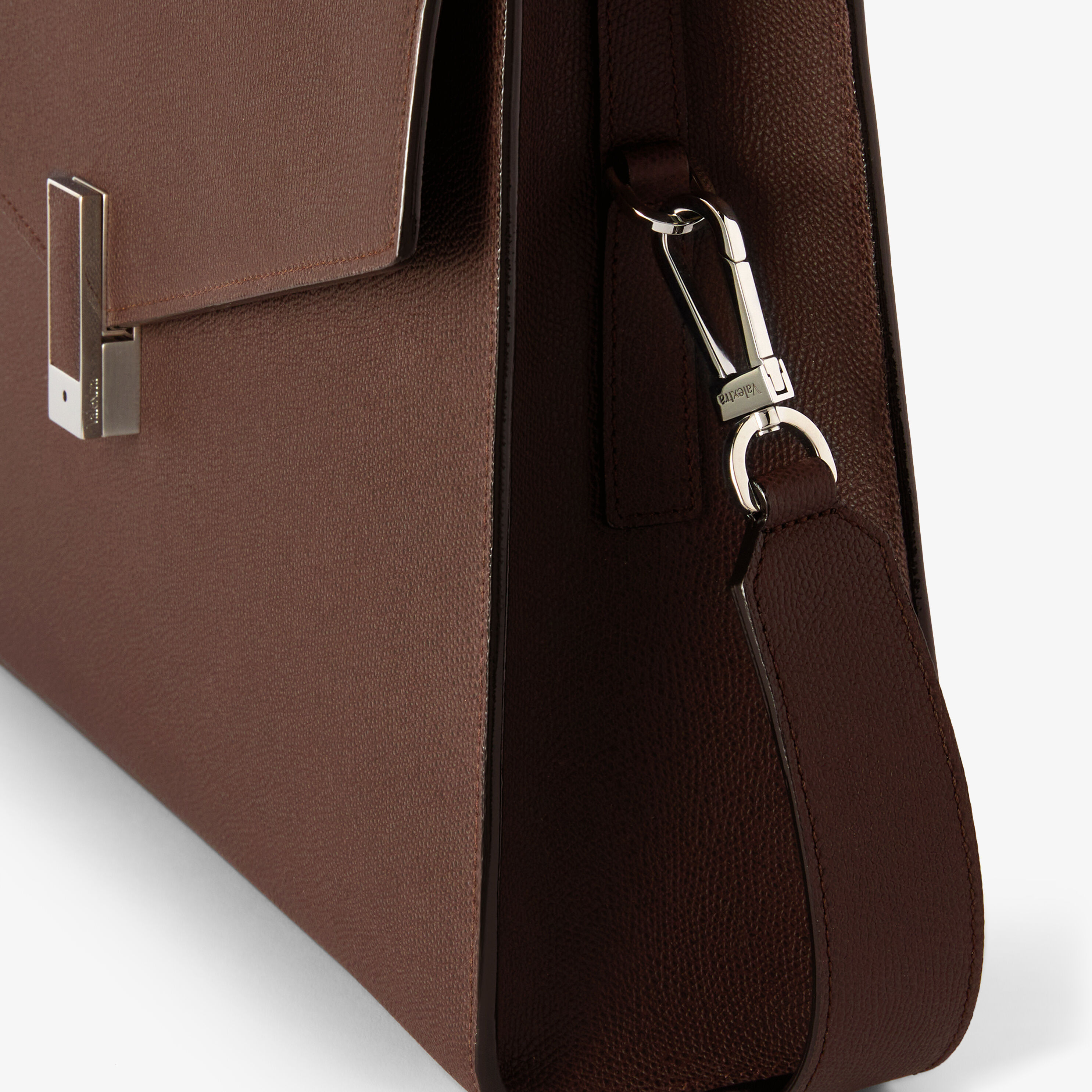 Men's Brown Luxury Leather 24h Briefcase | Valextra Iside