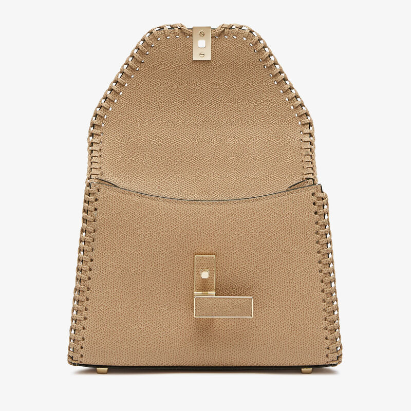 Iside Braided Crossbody Micro Bag - Cashmere Beige - Millepunte calf leather - Valextra - 7