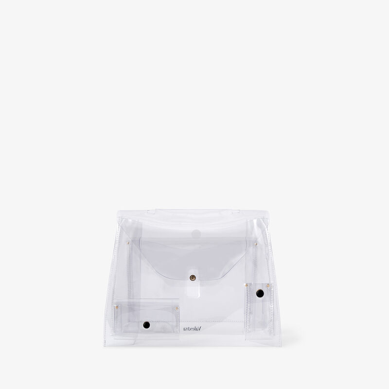 Raincoat with Pocket Iside Medium - Transparent - Recyclable Ecoline Sheer - Valextra - 1