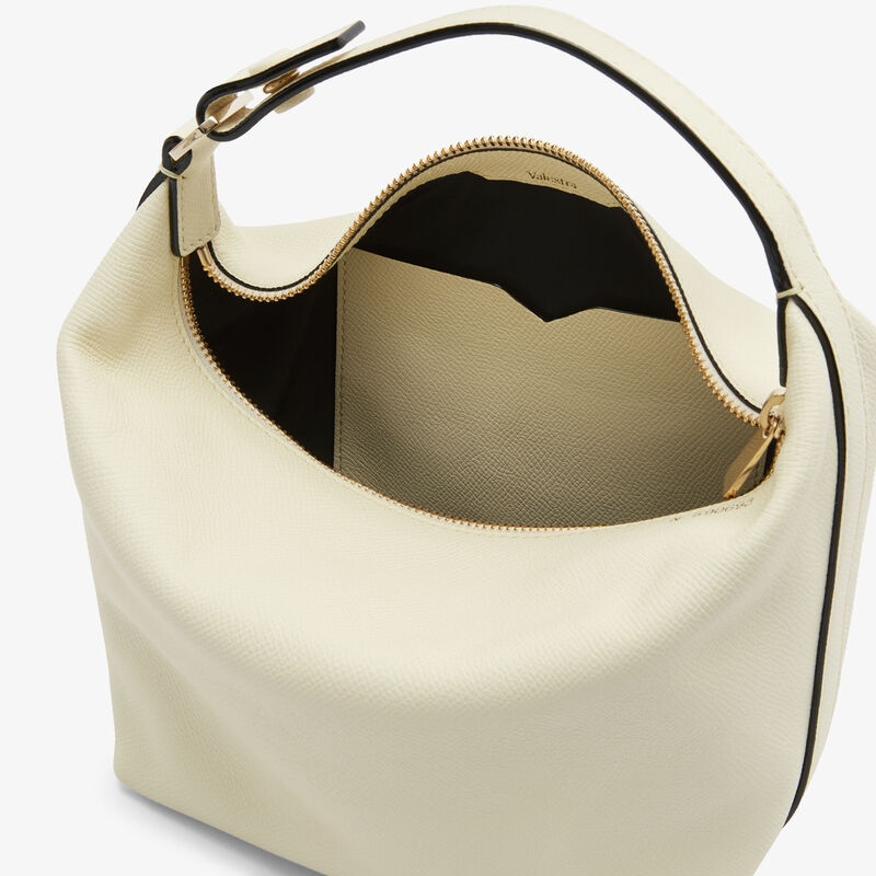 Mochi Top Handle Mini Bag - Pergamena White - Millepunte Soft calf leather - Valextra - 3