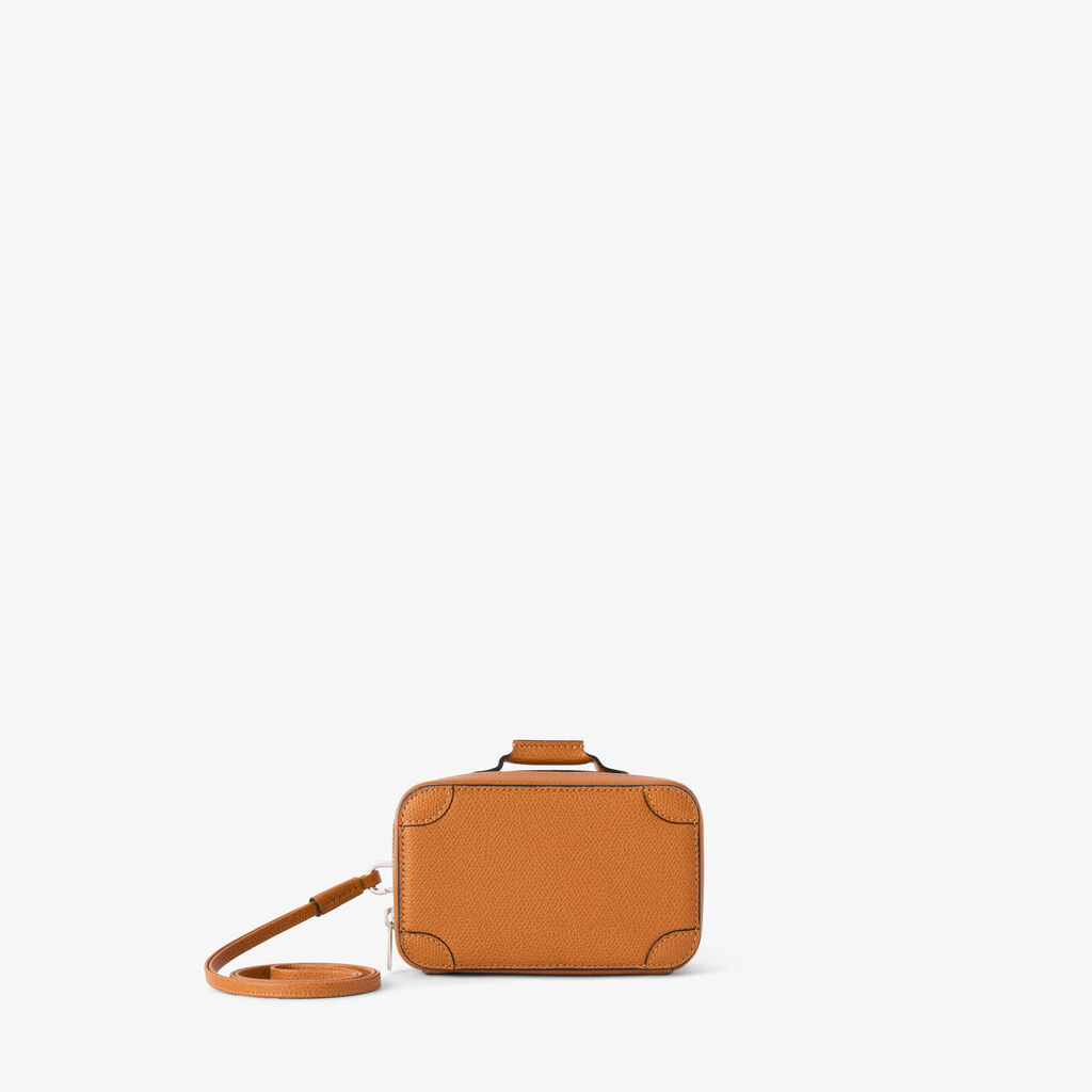Costa Keychain - Havana Brown - Vitello VS - Valextra - 1