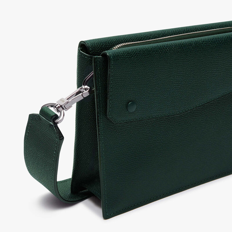 Pocket Crossbody Bag - Valextra Green - Millepunte calf leather - Valextra - 4