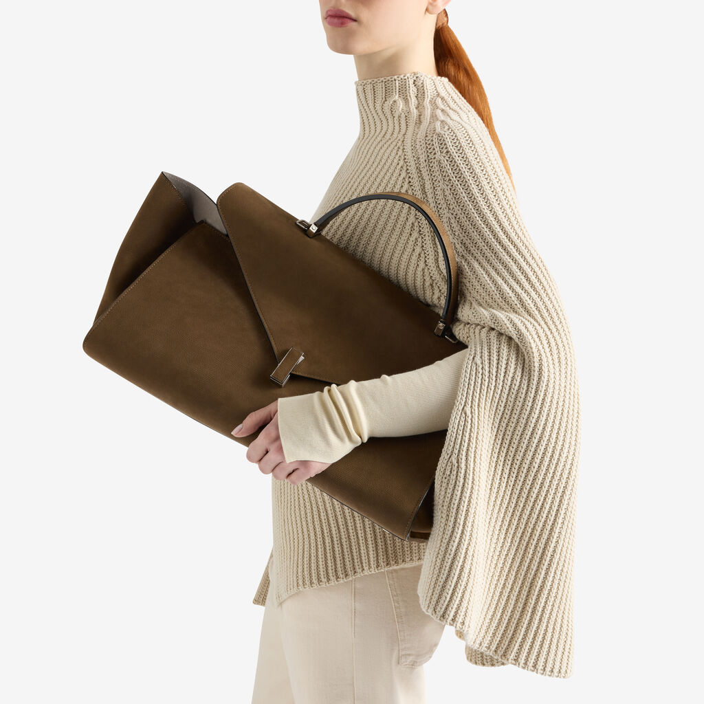 Iside Editor Senso Top Handle Large Bag -  - Millepunte Nubuk Senso Leather - Valextra - 2