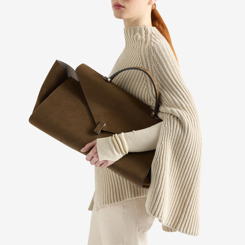 Iside Editor Senso Top Handle Large Bag -  - Millepunte Nubuk Senso Leather - Valextra - 2