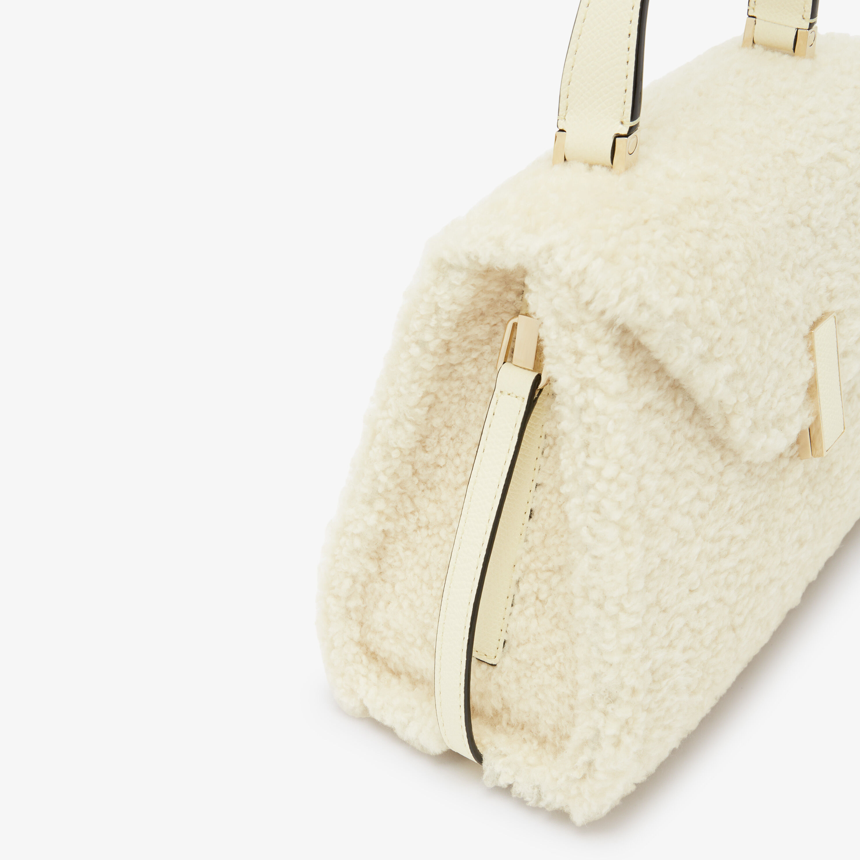 SMALL HANDBAG ISIDE SHEEPSKIN CALF LEATHER VS LIGHT GOLD