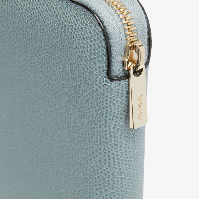 Zip Around 10 CC Wallet - Smokey Blue - Millepunte calf leather - Valextra - 3