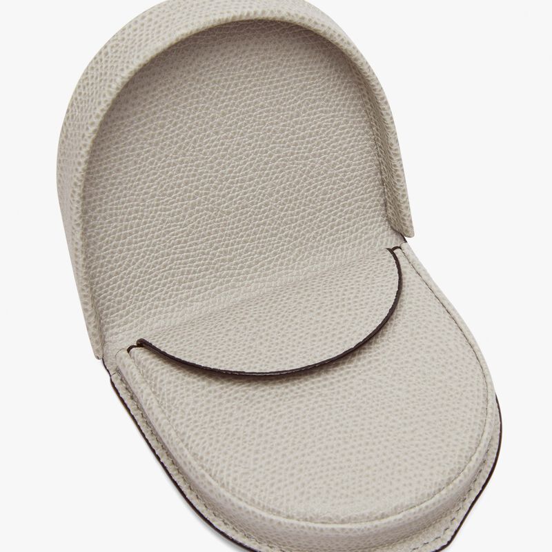 Tallone Coin Purse - Ash Grey - Millepunte calf leather - Valextra - 2