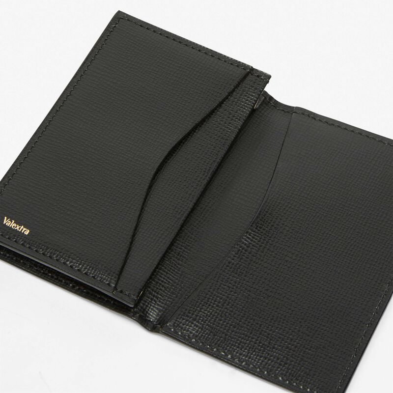 Card Case Onda - Black - Pavè calf leather - Valextra - 2