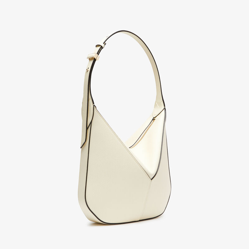 Vivi Hobo Mini Bag - Pergamena White - Millepunte Soft calf leather - Valextra - 4