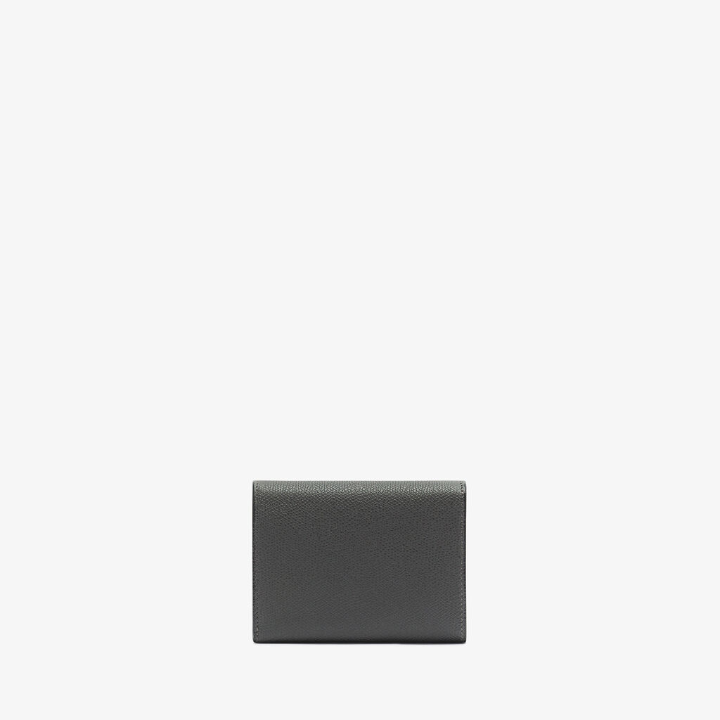 Iside Fold Wallet - Smokey Grey - Vitello VS - Valextra - 3