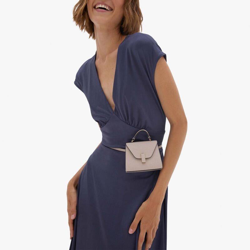 Iside Belt Bag - Nude Pink - Millepunte calf leather - Valextra - 2