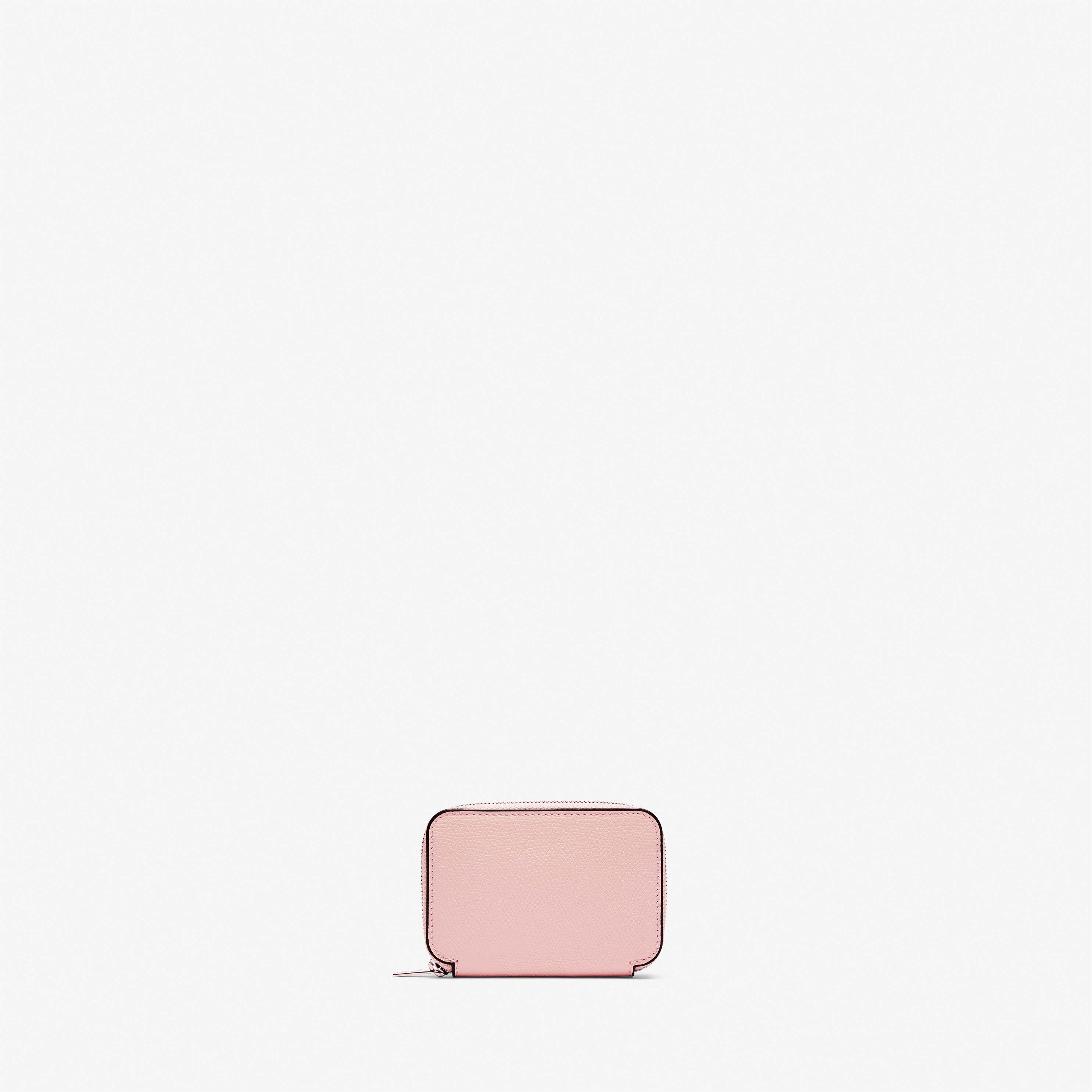 Pink Leather Credit card holder | Valextra Zip Around