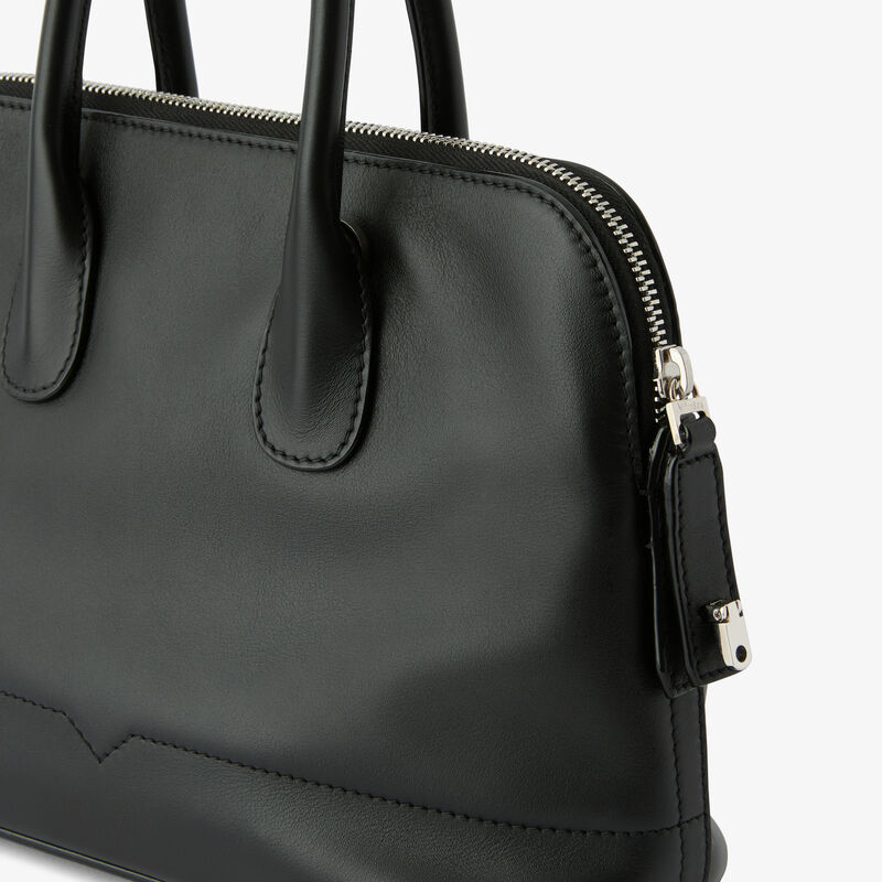 MyLogo Sublime Bowling Mini Bag - Black - Sublime smooth leather - Valextra - 4