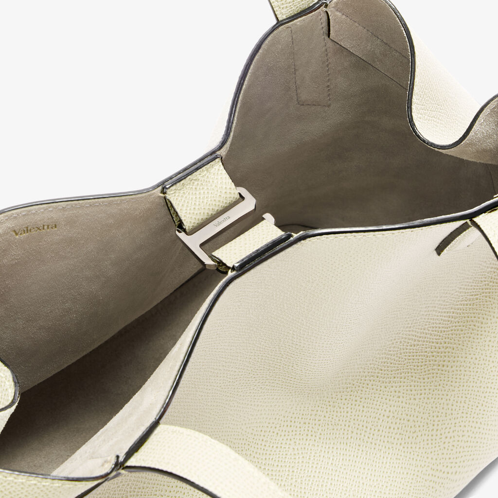 Gio Two Handles Bag - Pergamena White - Millepunte Soft calf leather - Valextra - 3