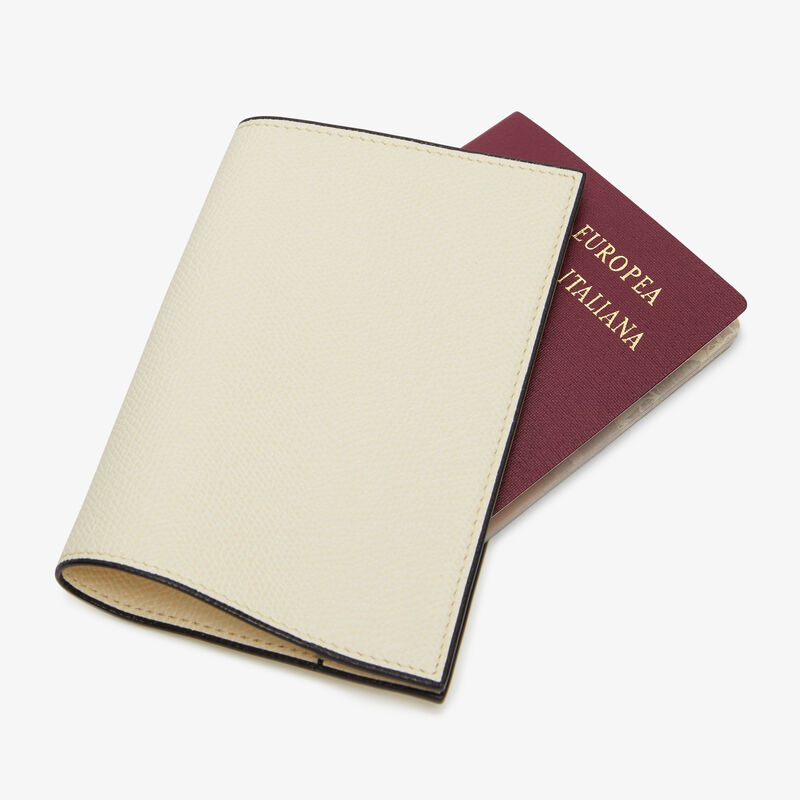 Passport Holder - Pergamena White - Millepunte calf leather - Valextra - 2