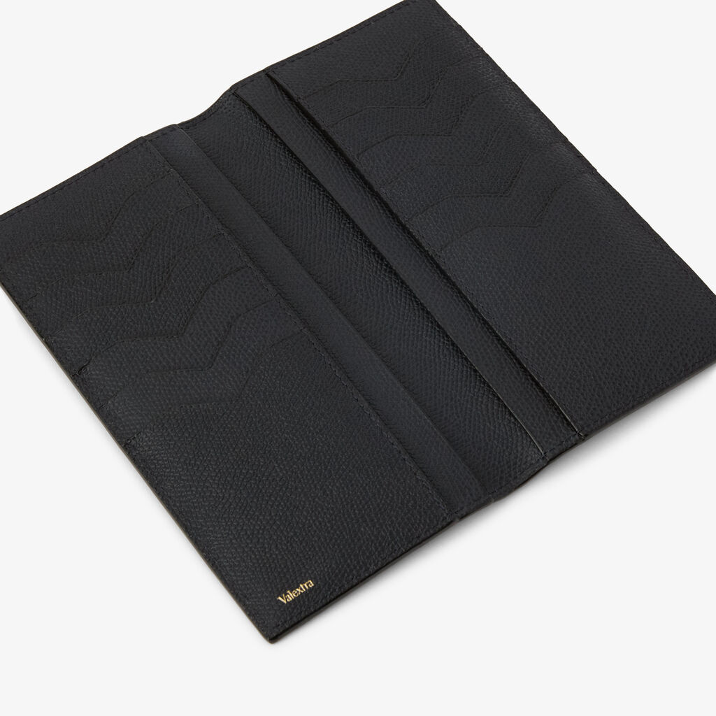 Vertical Wallet 12Cc - Night Blue - Vitello VS - Valextra - 2