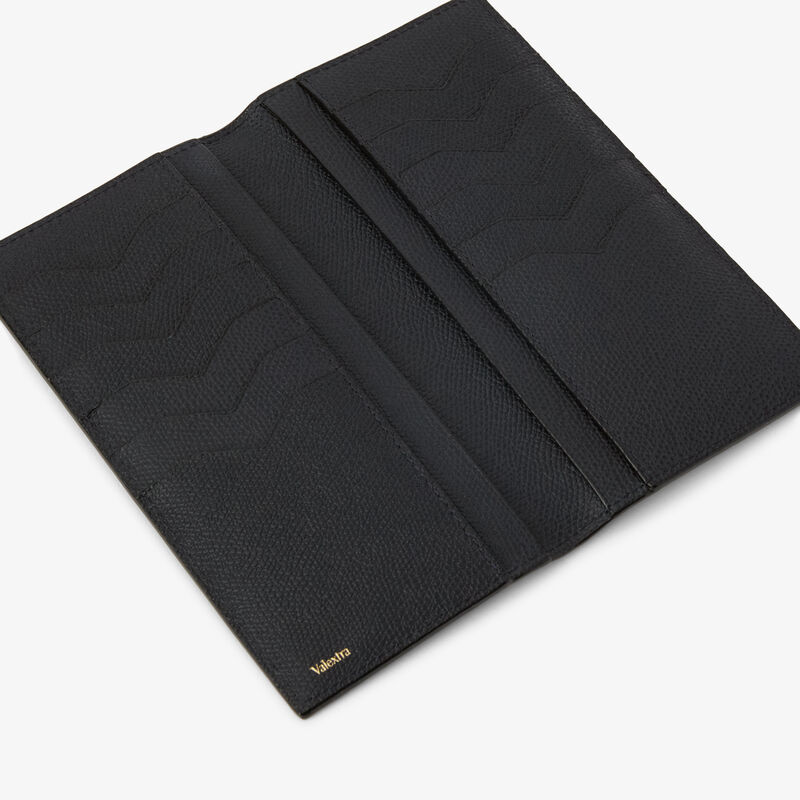 Vertical Wallet 12Cc - Night Blue - Millepunte calf leather - Valextra - 2