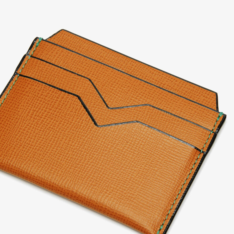 4CC Card Case - Havana Brown - Pavè calf leather - Valextra - 2