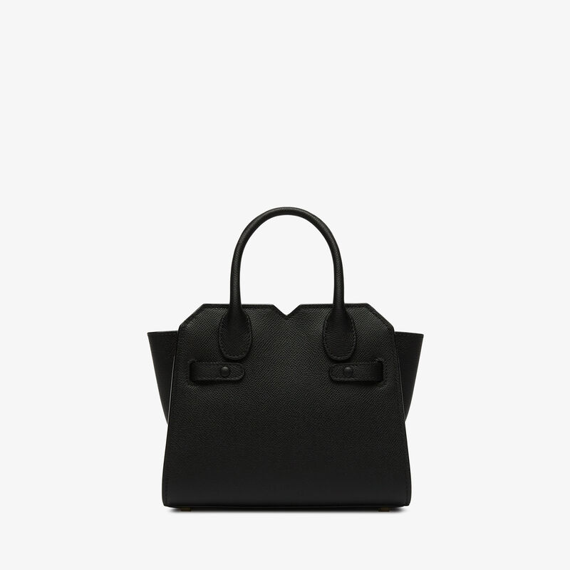 Milano Crossbody Micro Bag - Black - Millepunte Soft calf leather - Valextra - 7