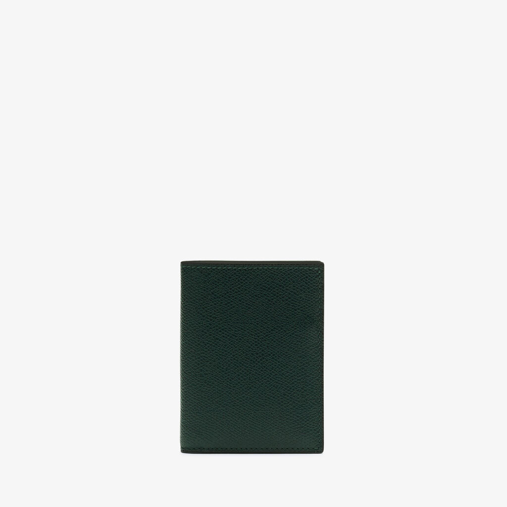 Valextra Portafoglio bifold da Donna in Pelle Verde di Lusso | Valextra