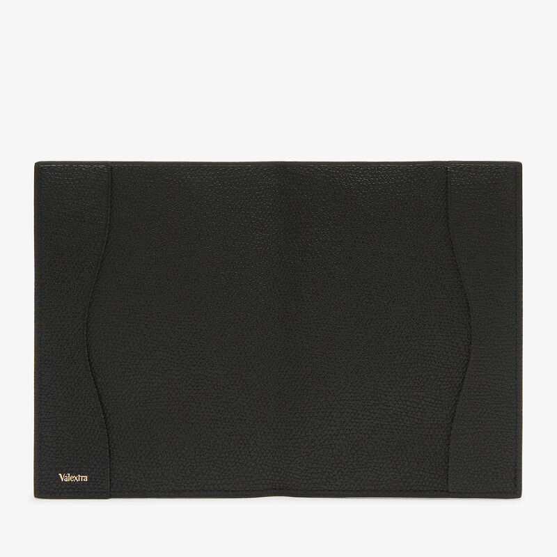 Passport Holder - Black - Millepunte calf leather - Valextra - 5