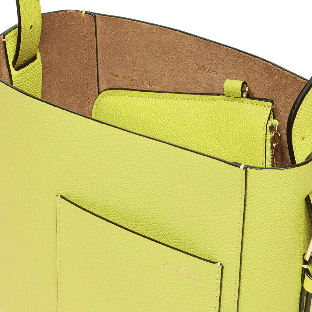 Borsa a Secchiello Soft Mini - Giallo Citrino - Vitello VS - Valextra - 5