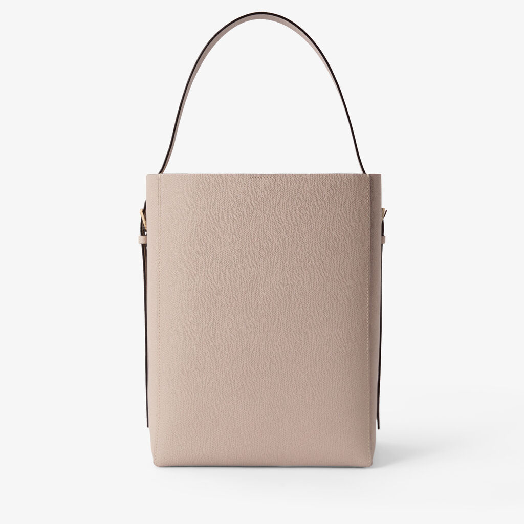 Soft Bucket Medium Bag - Nude Pink - Vitello VS - Valextra - 5