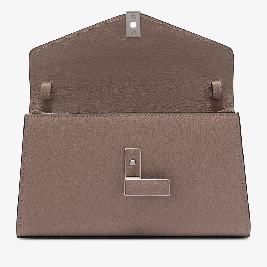 Iside T&igrave;n Top Handle Bag - Sahara Brown - Millepunte calf leather - Valextra - 9