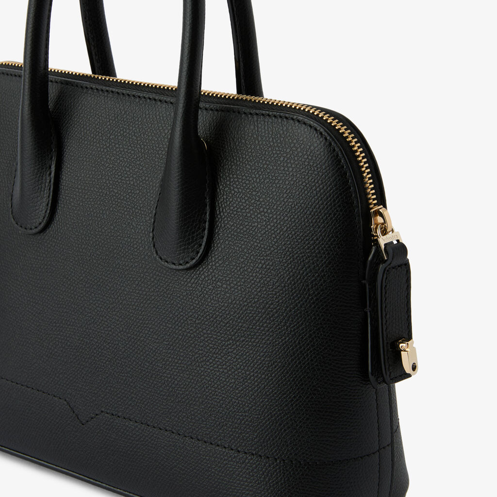 MyLogo Bowling Mini Bag - Black - Vitello VS - Valextra - 3